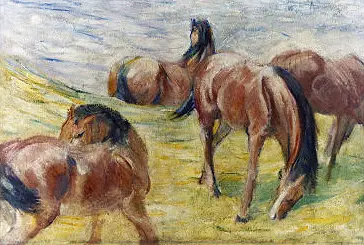 Horses out to Pasture Franz Marc